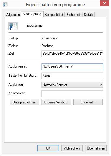 Eigenschaften der Verknüpfung