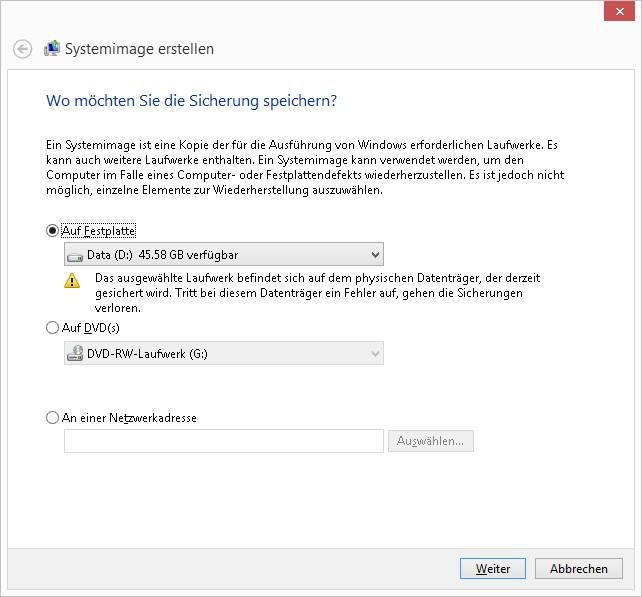 Windows 8 8 1 Systembackup Und Boot Datentrager Erstellen Pctipp Ch