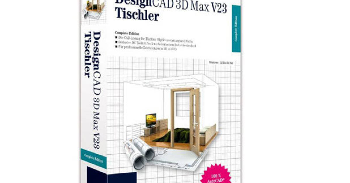 DesignCAD 3D Max V23 Tischler pctipp.ch