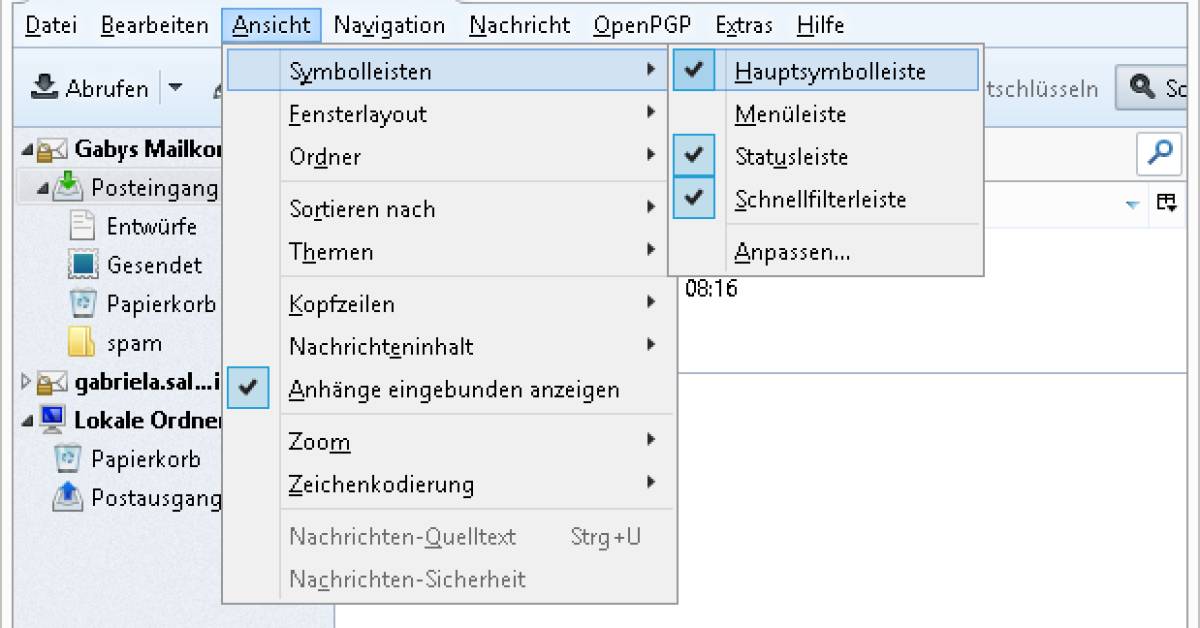 Thunderbird: Wo ist der Senden-Knopf geblieben? - pctipp.ch
