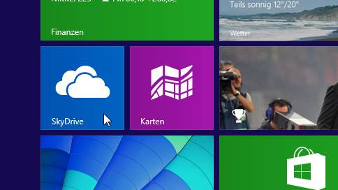 Die SkyDrive-App