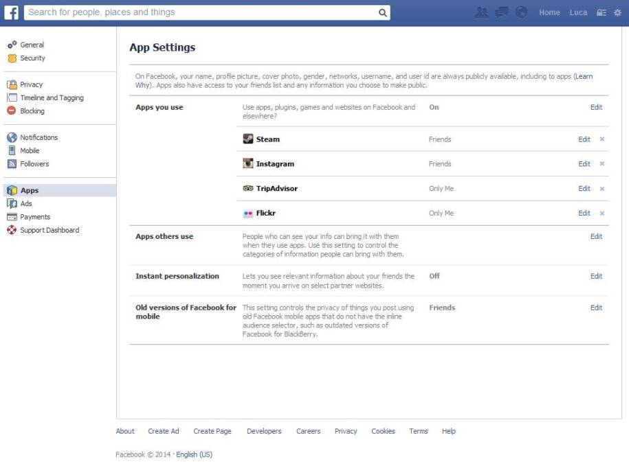 FacebookApps Zugriffsrechte kontrollieren pctipp.ch