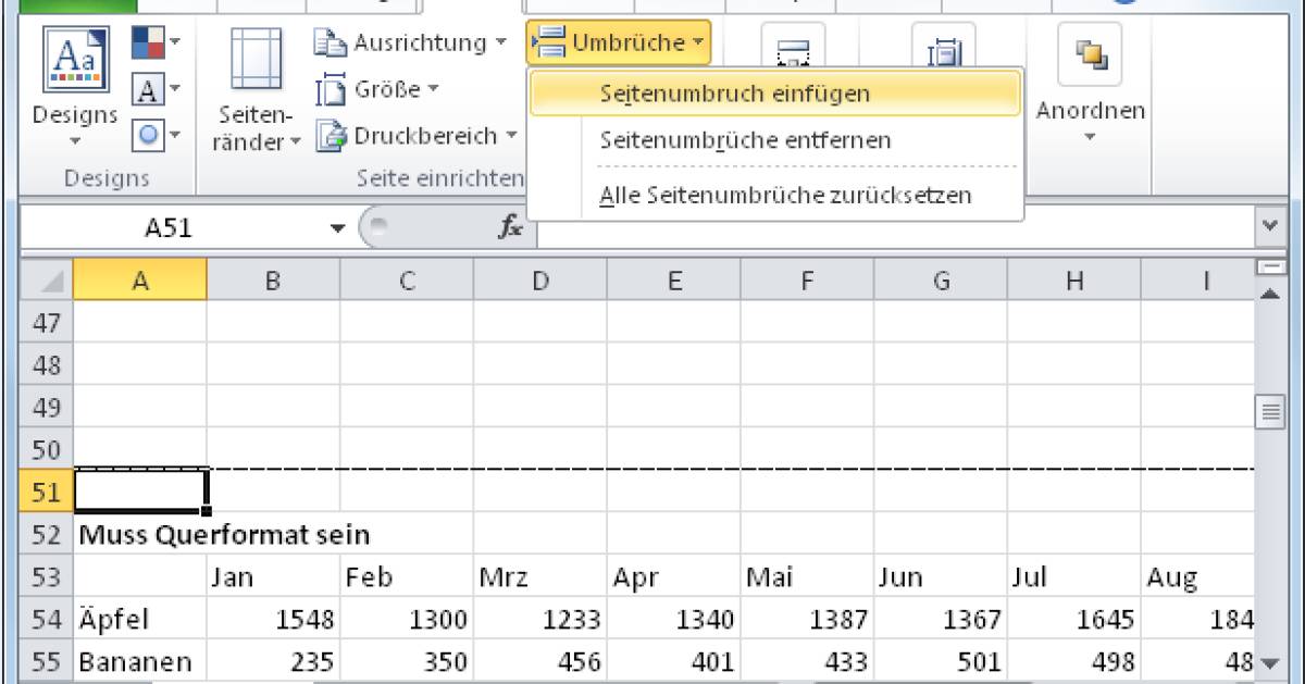 Excel Seiten Im Quer Und Hochformat Drucken Pctipp Ch