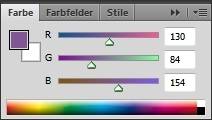 RGB-Farbregler in Photoshop: Jede Farbe setzt sich aus Rot, Grün und Blau zusammen