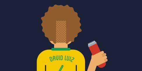 David Luiz und seine Haare beschäftigen England