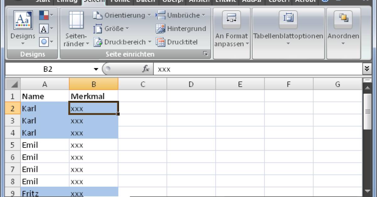 Excel: Zellen je nach Inhalt abwechselnd einfärben - pctipp.ch