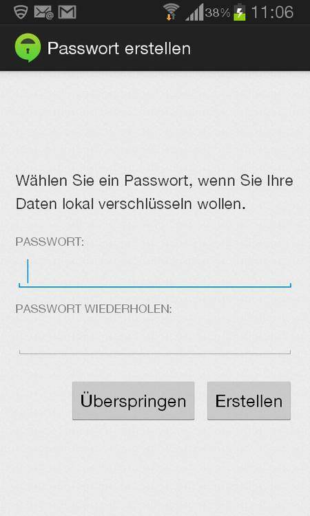 Sichere WhatsApp-Alternative: Mit der freien App «TextSecure Privater Messenger» können Android-Nutzer sehr sicher verschlüsselte Textnachrichten versenden und empfangen. Mittels eines Passworts werden dazu die lokalen Daten und Nachrichten verschlüsselt. Foto: Frank-Michael Schlede / Thomas Bär