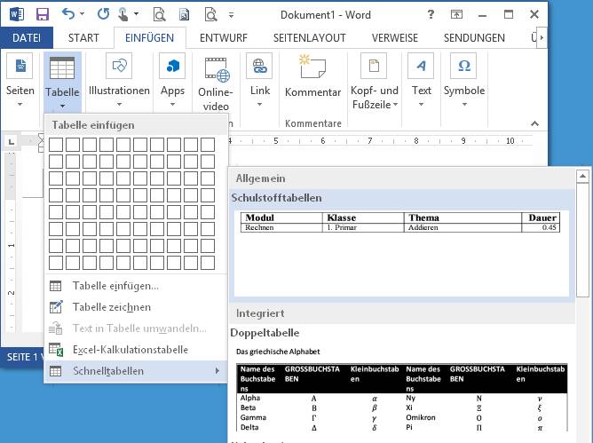 Word Tabellenvorlagen Gestalten Und Erstellen Pctipp Ch