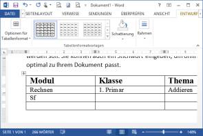 Word Tabellenvorlagen Gestalten Und Erstellen Pctipp Ch