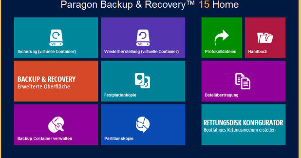 paragon backup and recovery