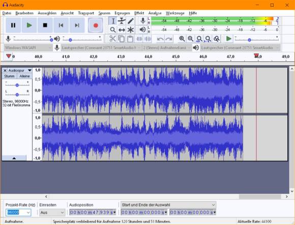 Screenshot Audacity