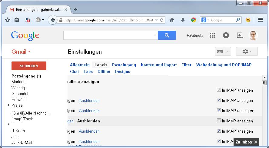 Outlook/Thunderbird: Unnötige Mail-Ordner im Google/IMAP ...