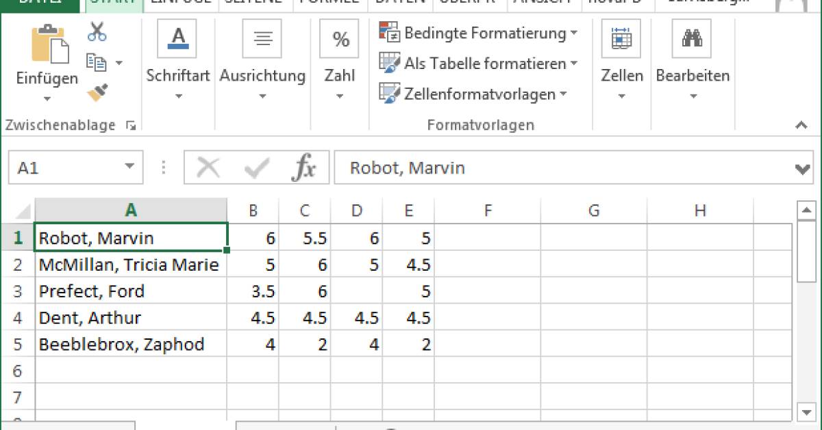 Aus eins mach viel ExcelZellen vertikal kopieren pctipp.ch