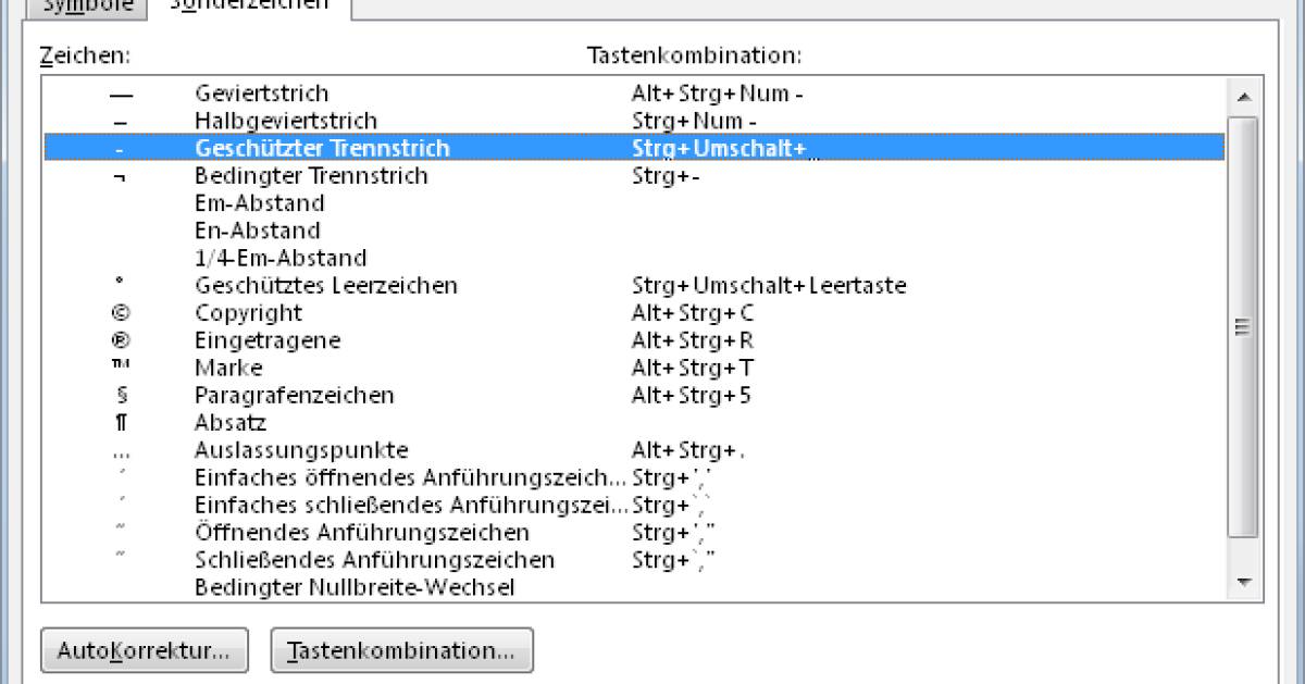 Word Wort nicht bei Leerzeichen oder Bindestrich trennen pctipp.ch