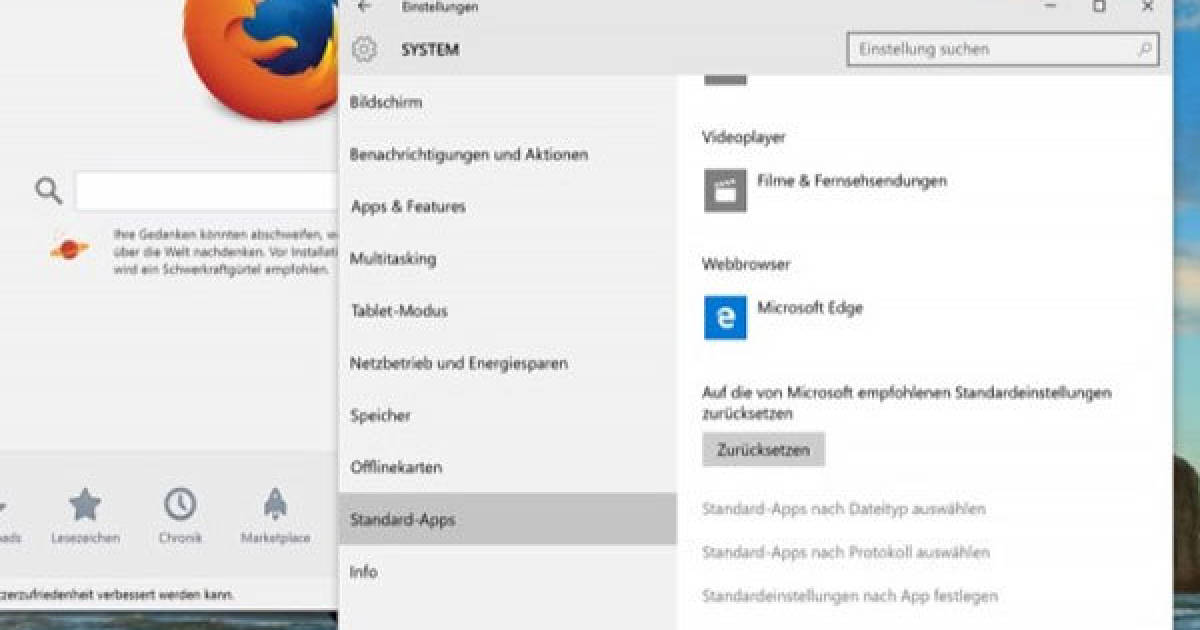 Windows 10 StandardBrowser ändern pctipp.ch