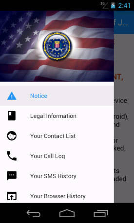 Ändert das Logo passend zur lokalen Strafbehörde: Lockdroid.E