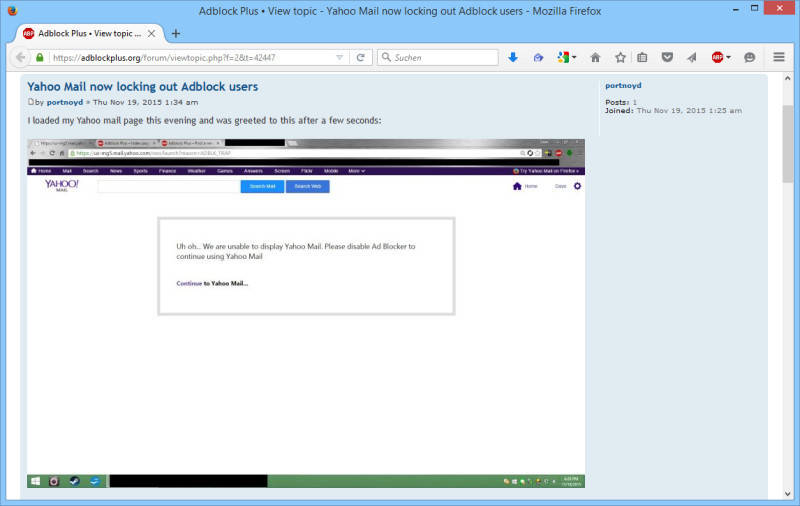 Yahoo sperrt AdblockNutzer aus Mailkonten aus pctipp.ch