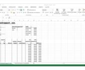 Unsere Beispiel-Arbeitszeittabelle in Excel