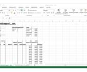 Unsere Beispiel-Arbeitszeittabelle in Excel