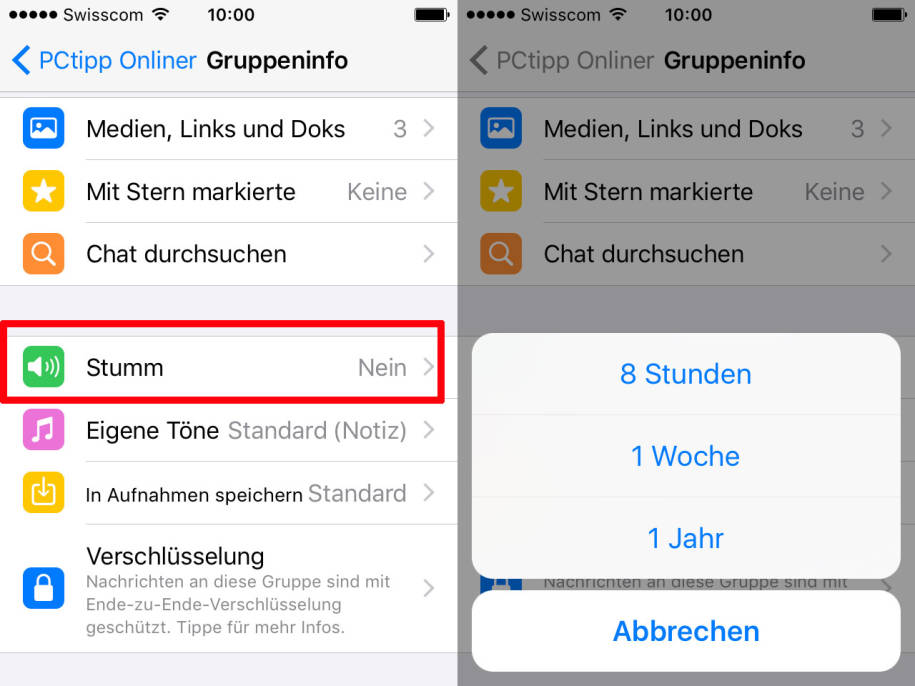 Whatsapp Benachrichtigung Stumm Schalten Was Sieht Der Andere WhatsApp-Gruppen stummschalten und Benachrichtigungen ausblenden