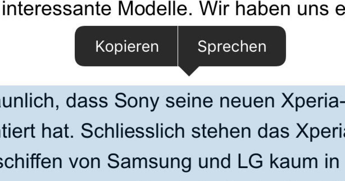 iPhone und iPad Mit Siri Texte vorlesen lassen pctipp.ch