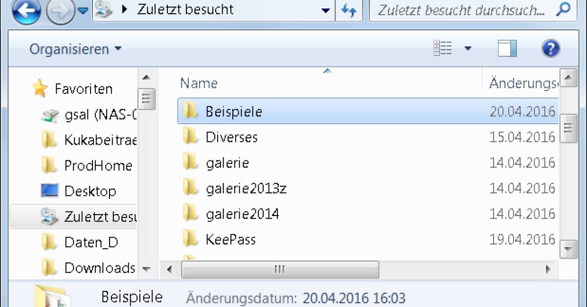 Deaktivieren zuletzt besucht windows 10 Windows 10