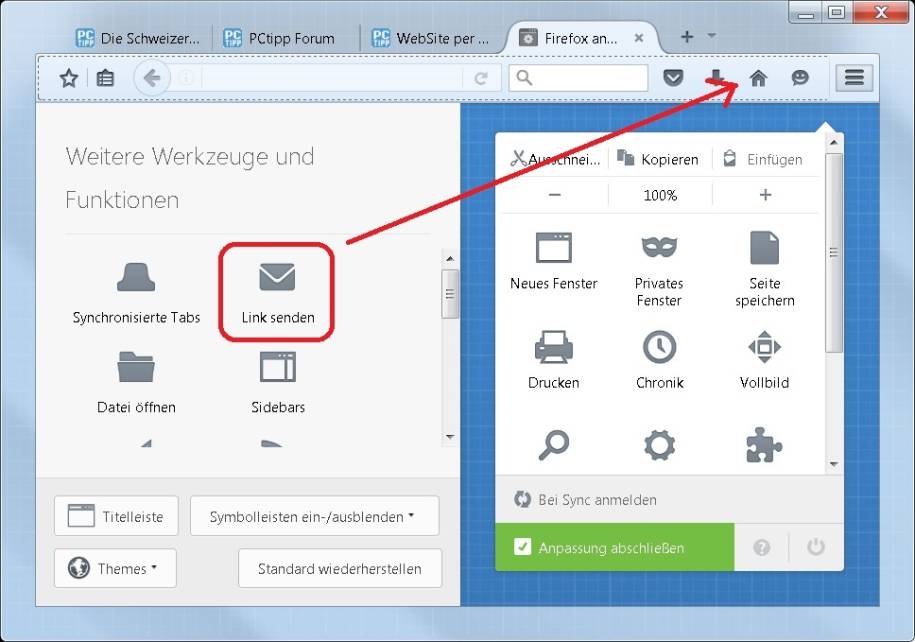 seitenLink per Mail weiterleiten pctipp.ch