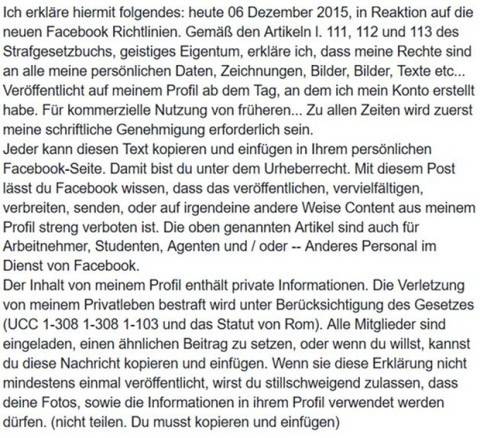 Sinnlos: der AGB-Widerspruchstext