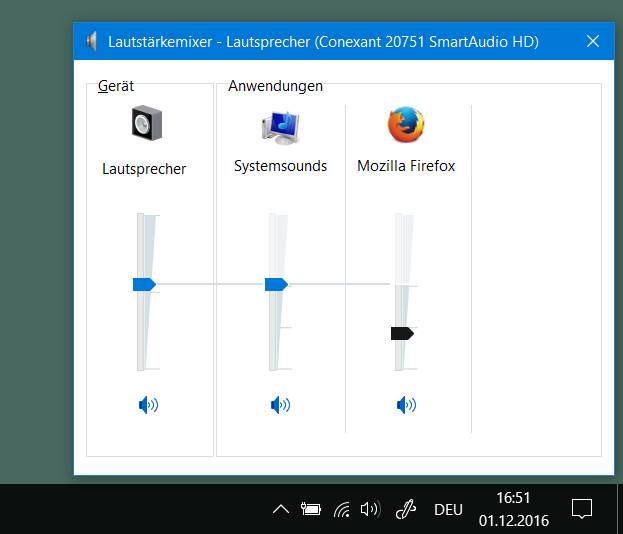 Windows Sound mancher Anwendungen unhörbar oder zu leise pctipp.ch