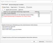 Screenshot Outlook-Regel