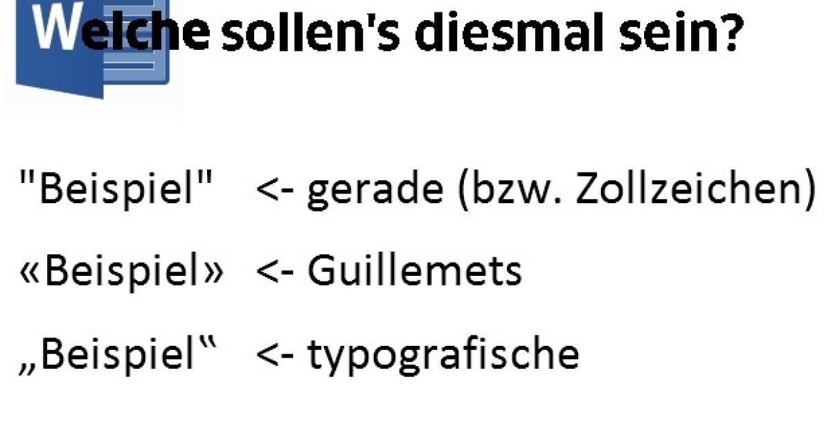 Word 2016 Schon Wieder Die Typografischen Anfuhrungszeichen Pctipp Ch