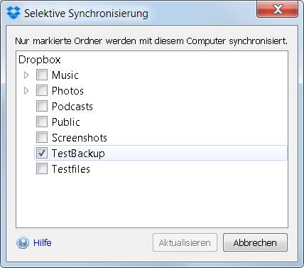 Beschränken Sie sich auf diesen einen Ordner