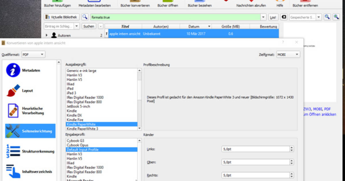 PDFs auf dem Kindle als EBook lesen so gehts pctipp.ch