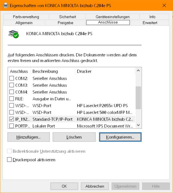 DruckerIP in den WindowsEinstellungen ändern pctipp.ch