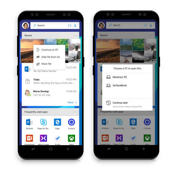 Microsoft Launcher: Das Android-Startprogramm will das Mobilgerät enger mit dem Desktop-PC verzahnen