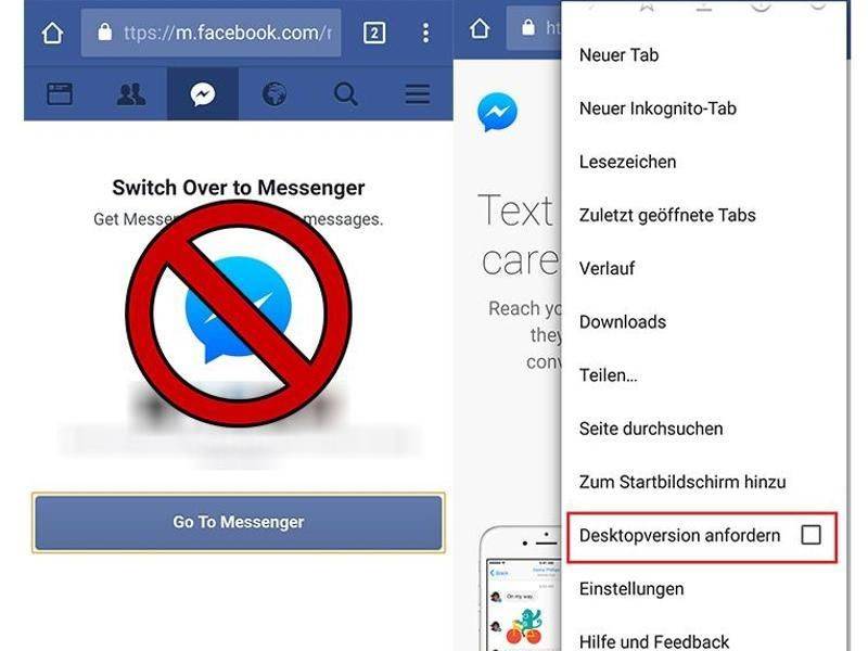 Smartphone Facebook ohne Messenger nutzen pctipp.ch