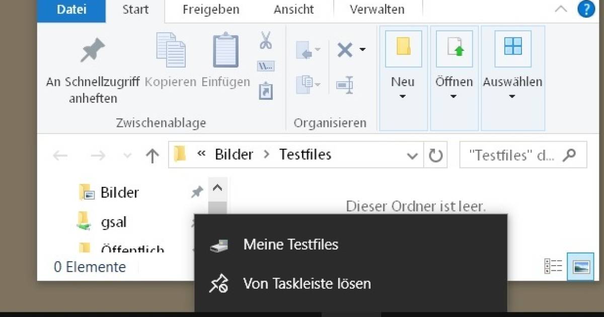 Windows 7/Windows 10 Ordner separat an Taskleiste anheften pctipp.ch
