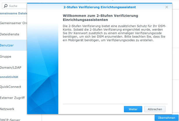 Synology 2 Faktor Authentifizierung Synology 2 Faktor Authentifizierung