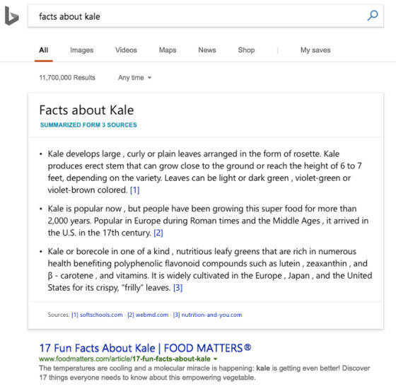 Antworten in Bing werden künftig aus mehreren Quellen aggregiert