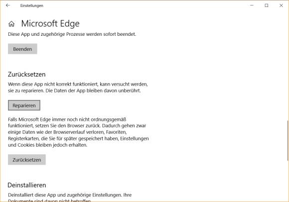 reinstalling microsoft edge