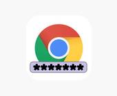 Symbolbild: Chrome-Logo und ein Feld, das ein Passwort in Form von Sternchen anzeigt