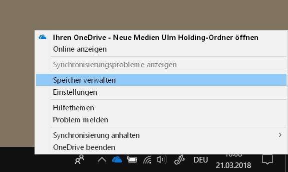 Onedrive Wie Viel Platz Ist Noch Frei Pctipp Ch