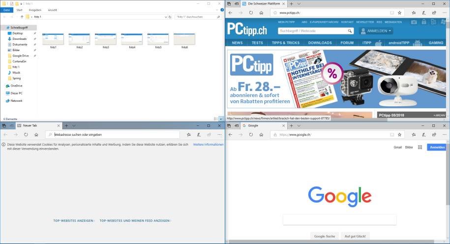 windows 10 bildschirm teilen so gehts am schnellsten pctipp ch