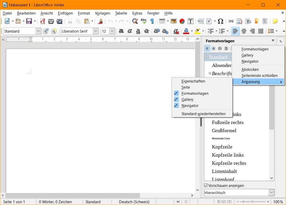 Libreoffice Schreibgeschützter Inhalt Kann Nicht Geändert Werden MS Word/LibreOffice Writer: Formatvorlagen beim Start öffnen - pctipp.ch