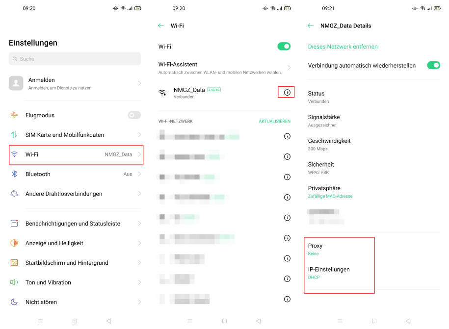 Android WLANEinstellungen nachträglich ändern pctipp.ch