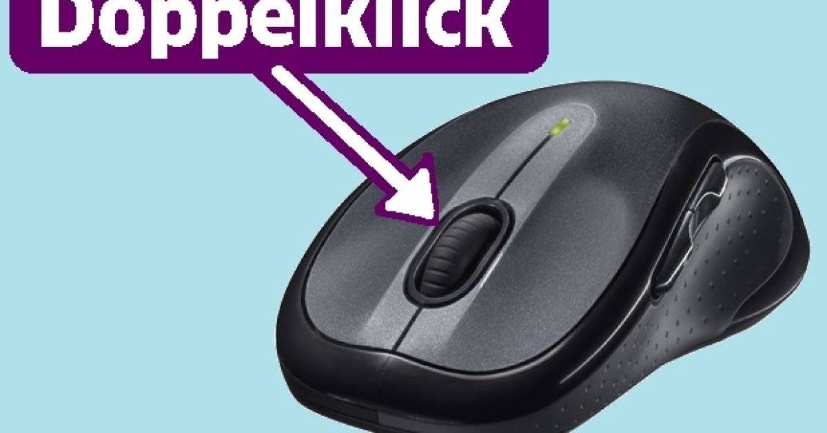 LogitechMaus Doppelklick auf dem Scrollrad pctipp.ch