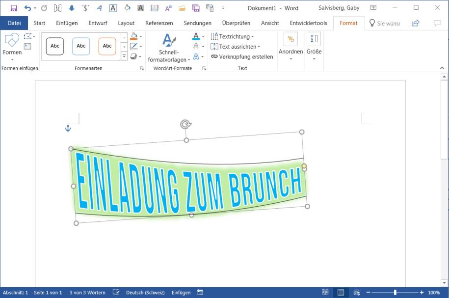 Word Text In Bogenform Fuhren Pctipp Ch