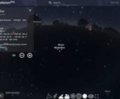 Screenshot zeigt Stellarium mit Nachthimmel über Winterthur