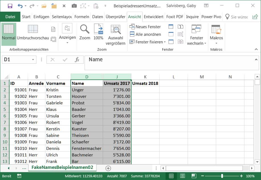 Excel Spalten Zeilen Loschen Einfugen Ein Oder Ausblenden Pctipp Ch