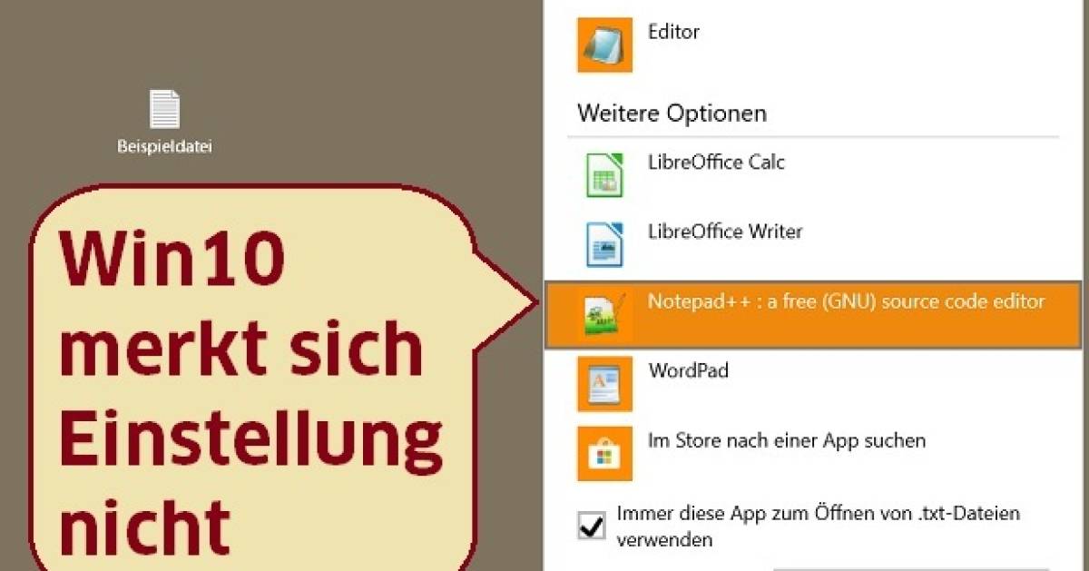 Windows 10 Bug Verhindert Andern Von Standardprogramm Pctipp Ch